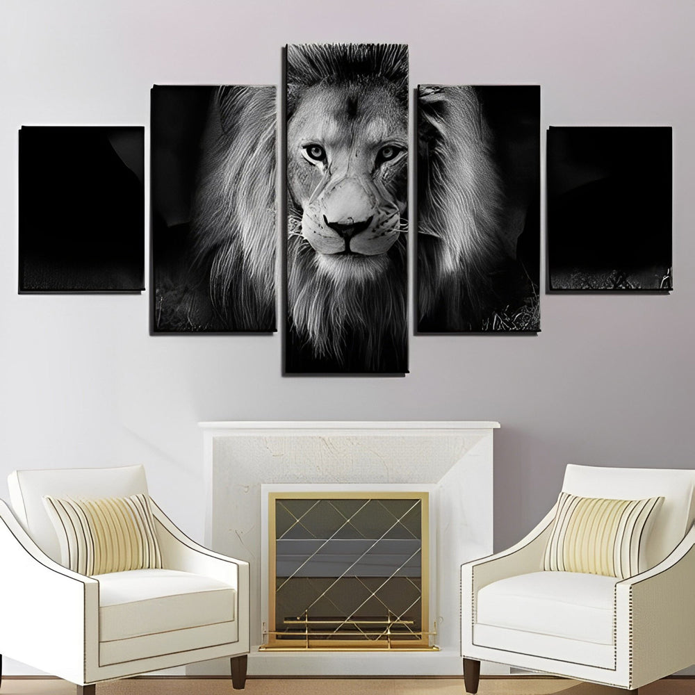 Statige Koning der Dieren 5 Platen Diamond Painting