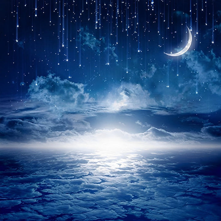 Sterrenhemel boven de Wolkenzee Diamond Painting