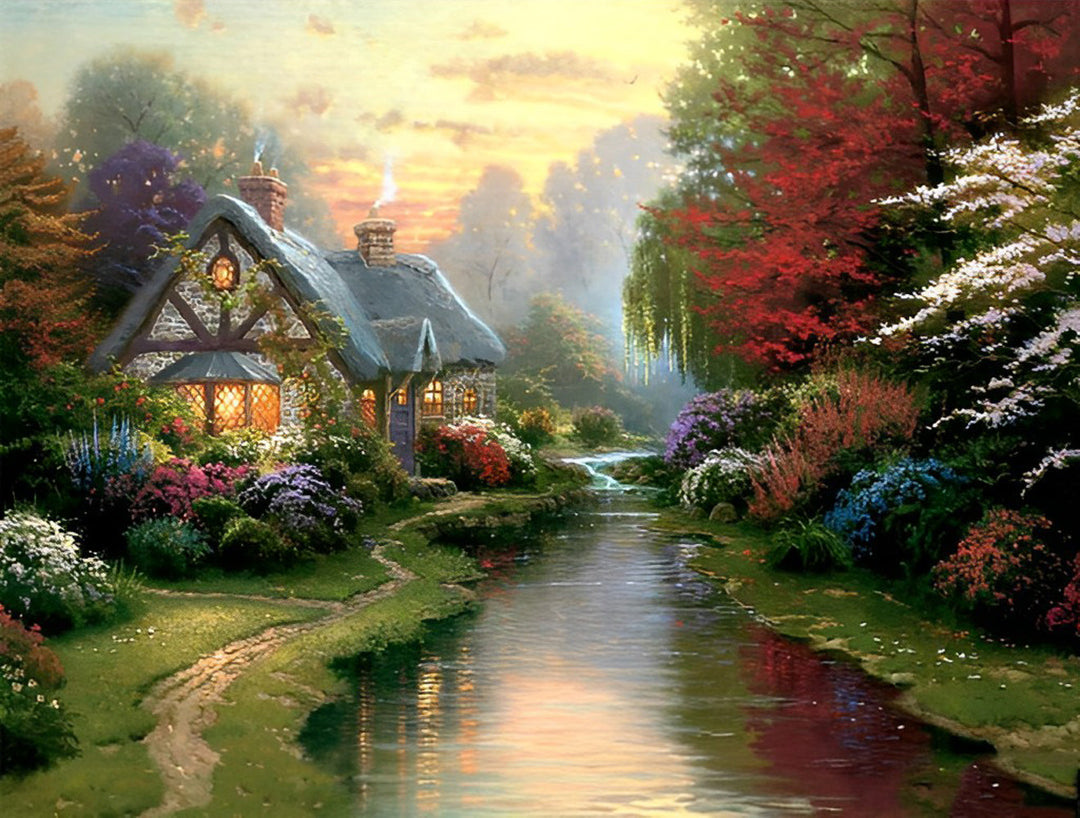 Stille Platteland Diamond Painting