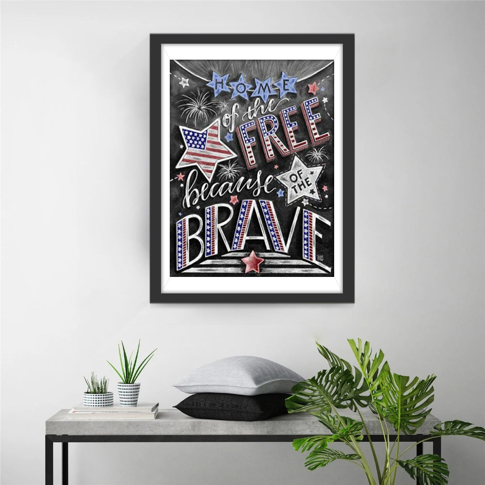 Thuis van de Vrijheid Dankzij de Dapperen Diamond Painting