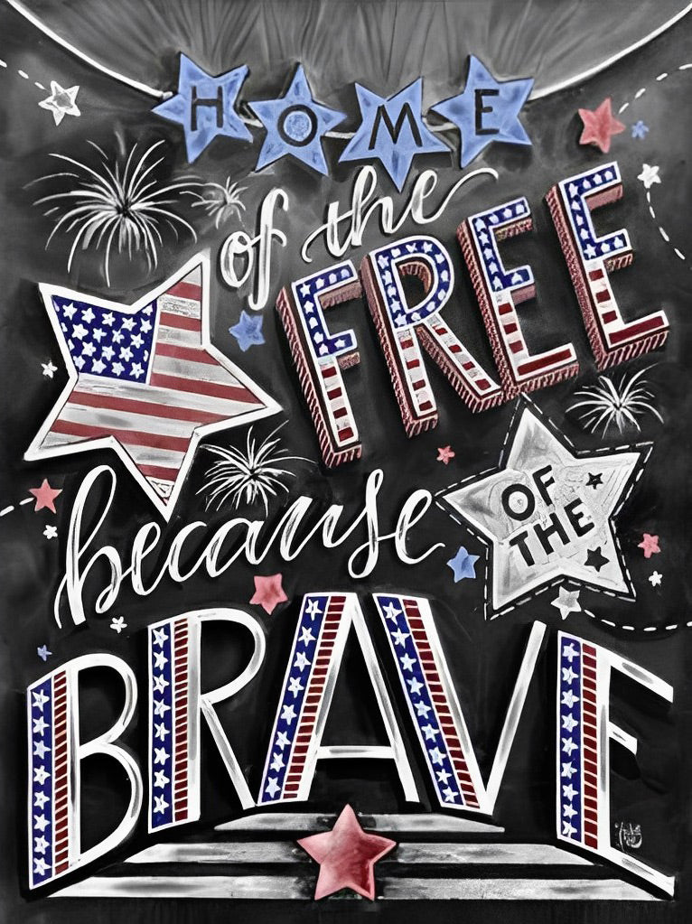 Thuis van de Vrijheid Dankzij de Dapperen Diamond Painting