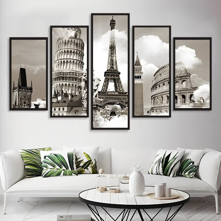 Tijdloze Monumenten 5 Platen Diamond Painting