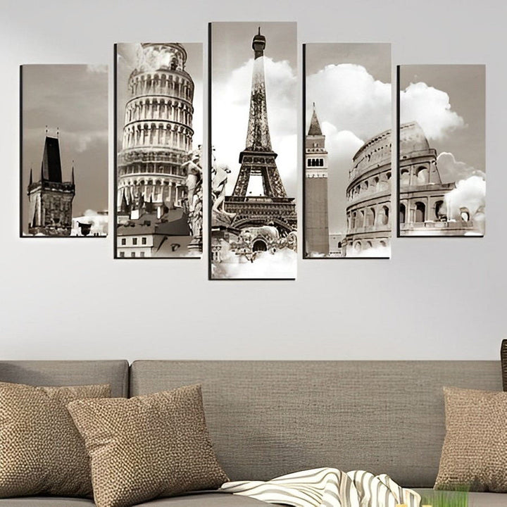 Tijdloze Monumenten 5 Platen Diamond Painting