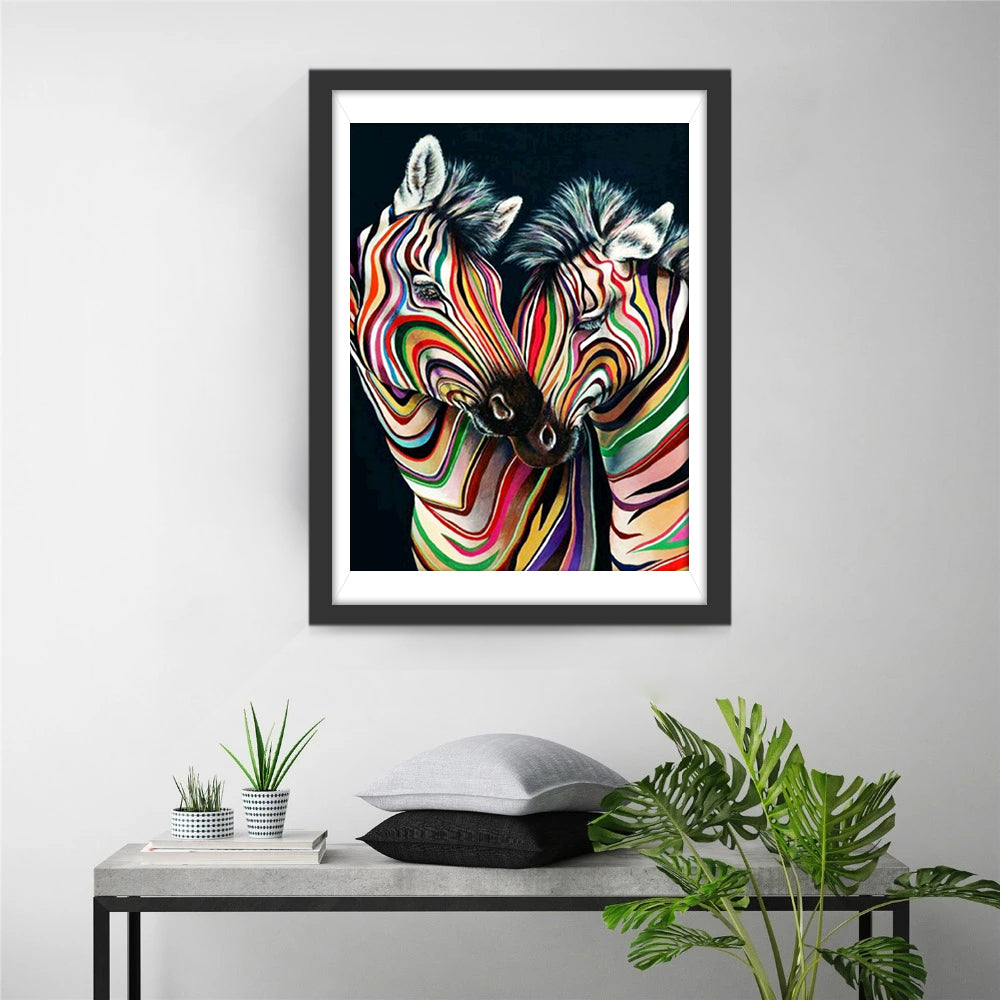 Twee Zebra's Diamond Painting
