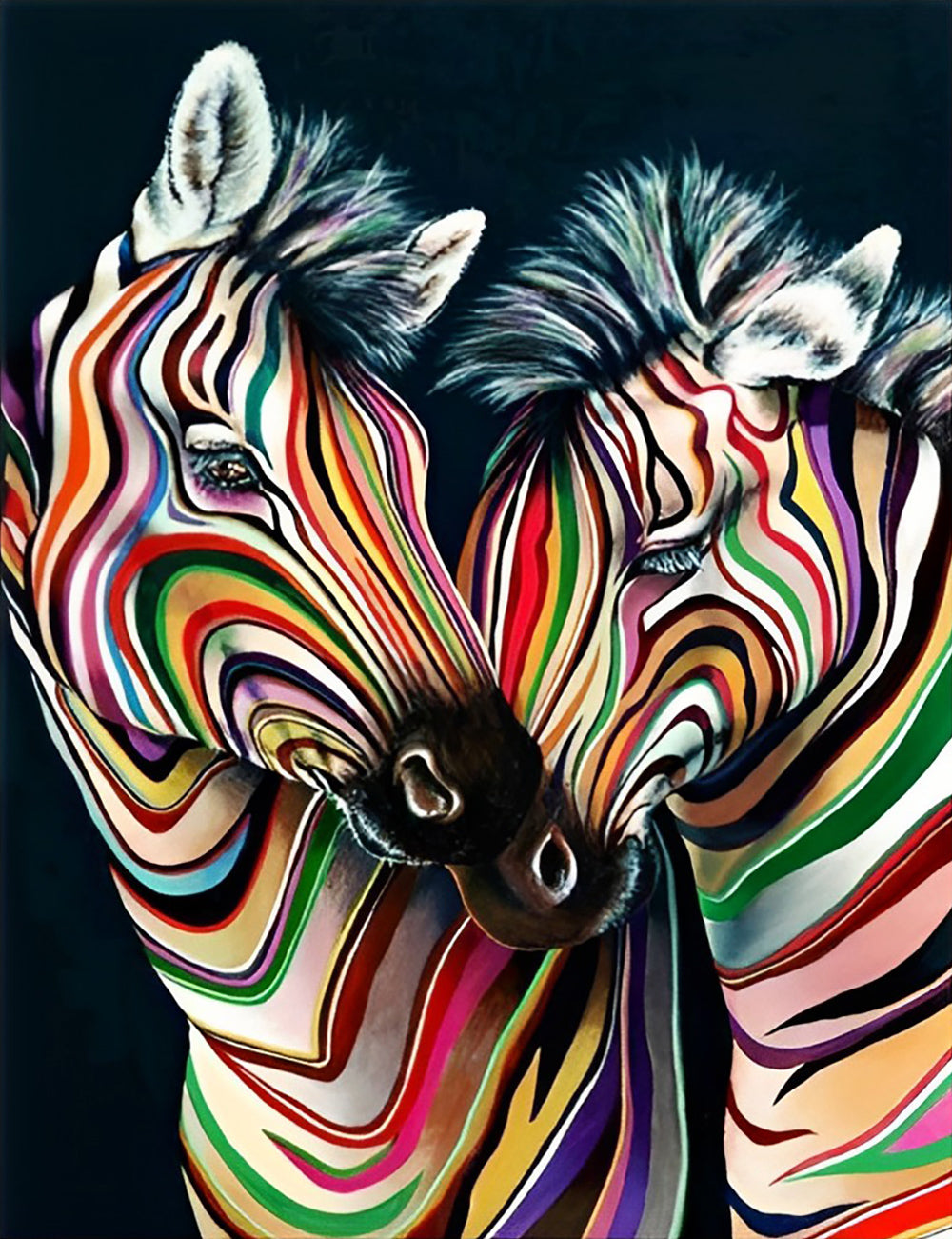 Twee Zebra's Diamond Painting