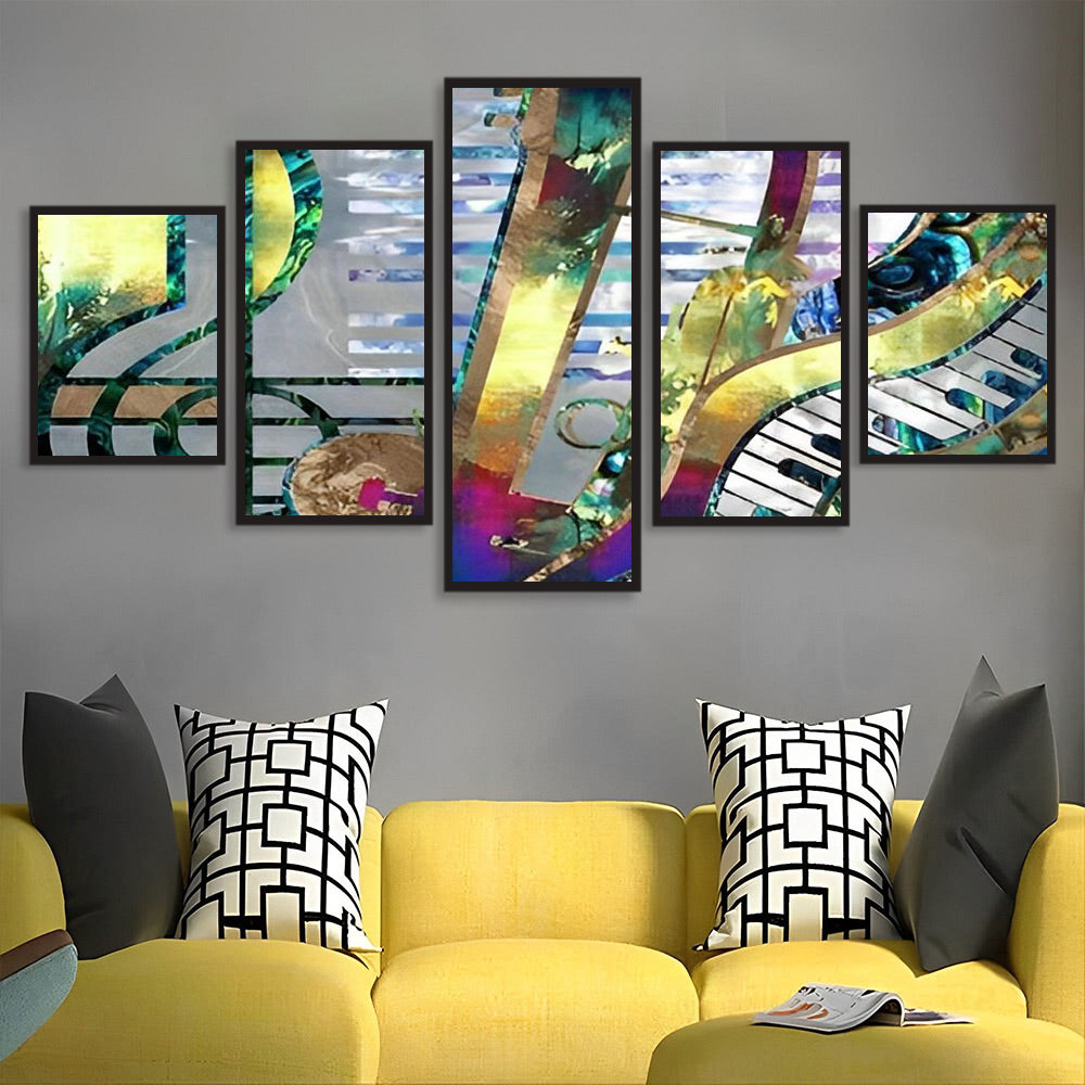 Veelzijdig Muziekgebeuren 5 Platen Diamond Painting