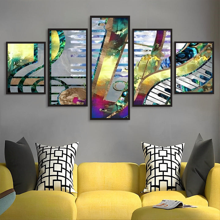 Veelzijdig Muziekgebeuren 5 Platen Diamond Painting