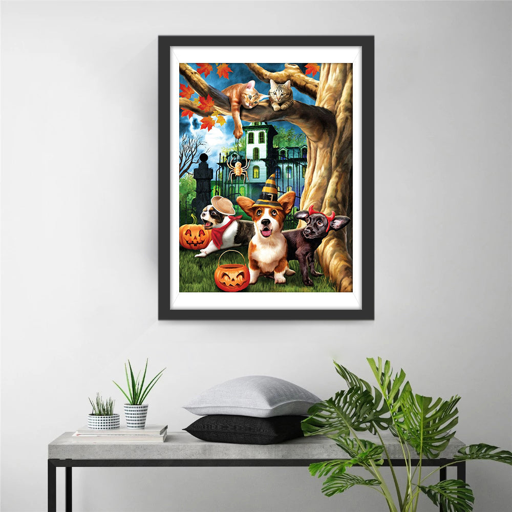 Vrolijk Halloween-Feest Diamond Painting