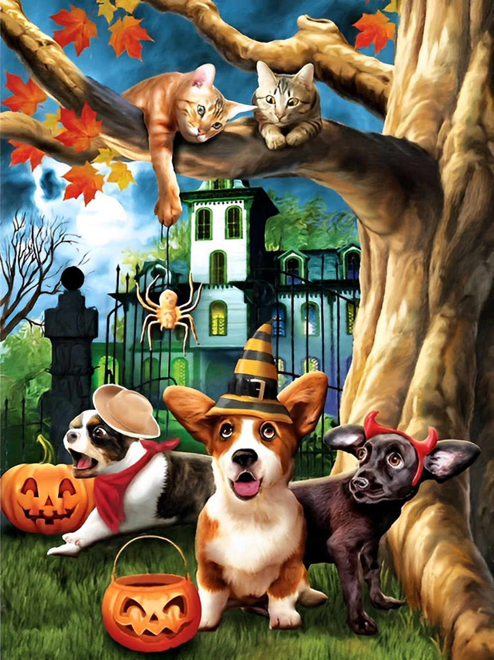 Vrolijk Halloween-Feest Diamond Painting