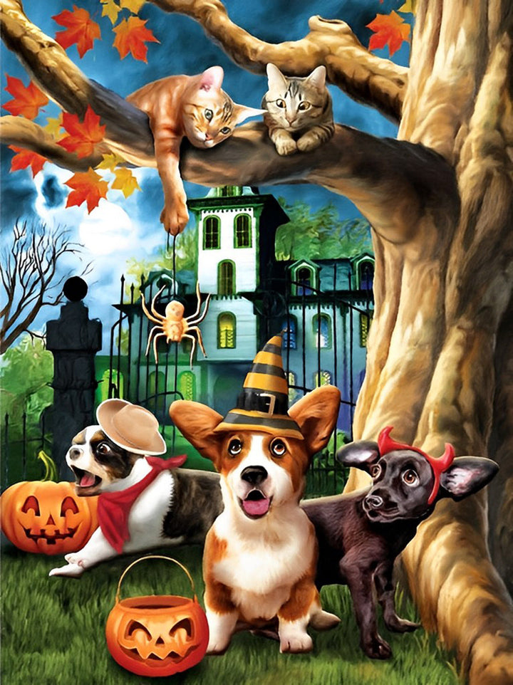 Vrolijk Halloween-Feest Diamond Painting