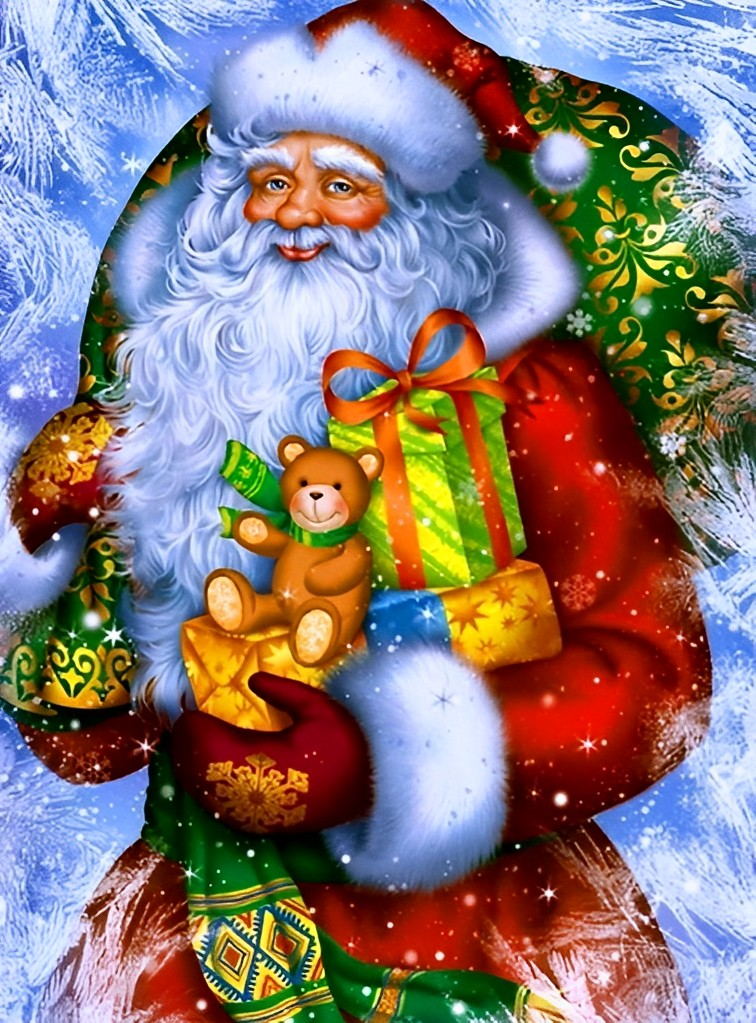 Vrolijke Kerstschenkers Diamond Painting