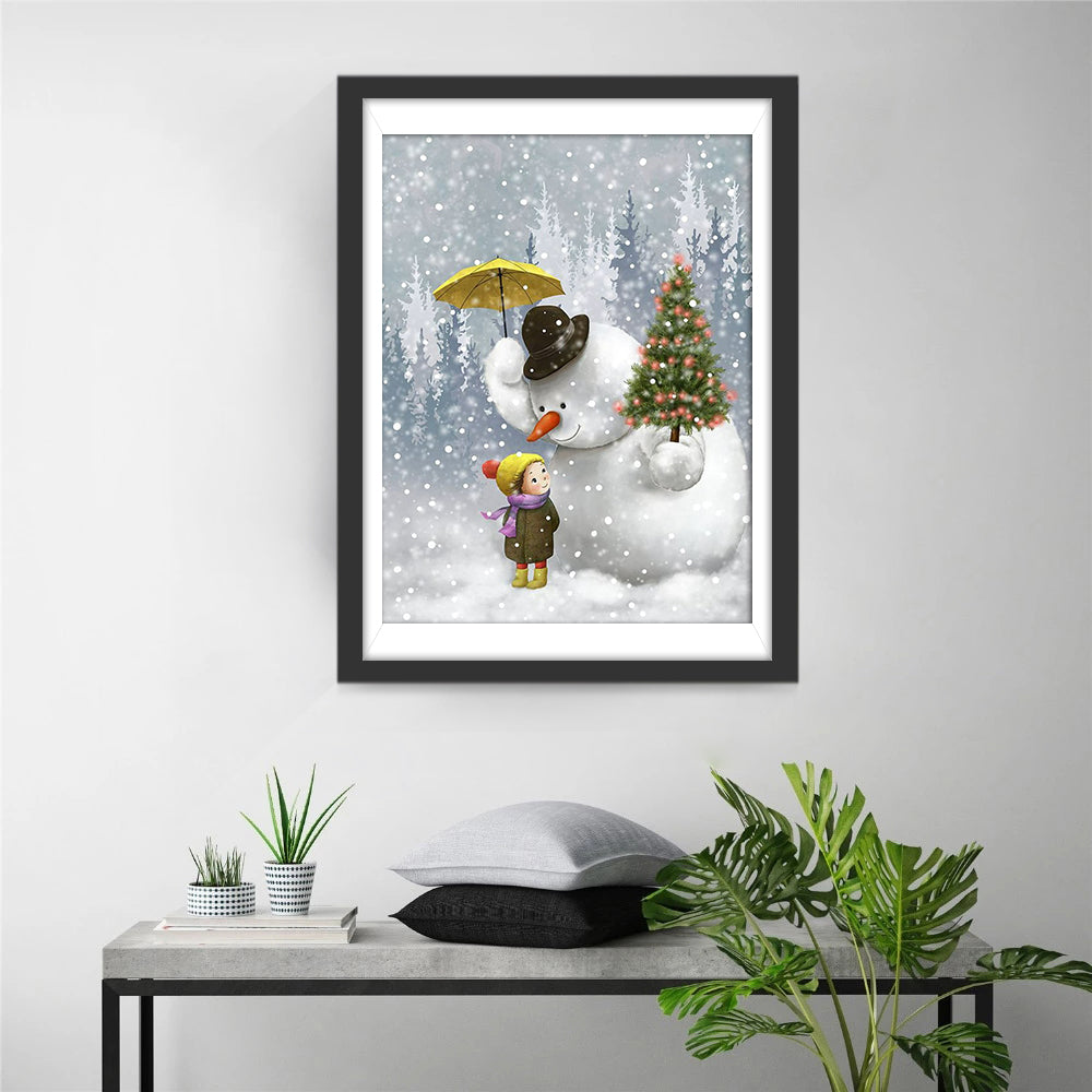 Warm Kerstmoment met het Kind Diamond Painting