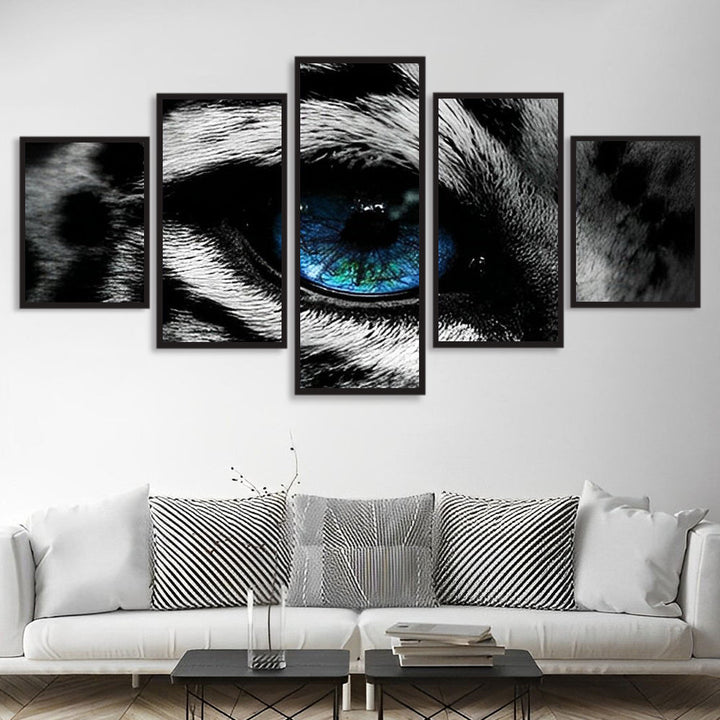 Wilde Luipaardblik 5 Platen Diamond Painting