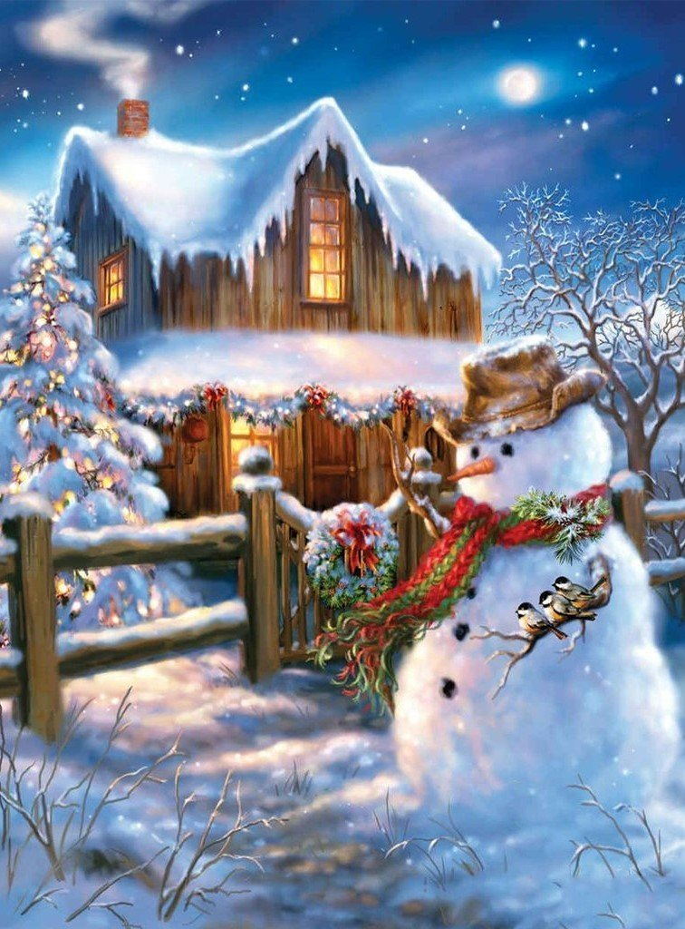 Winteridylle Diamond Painting