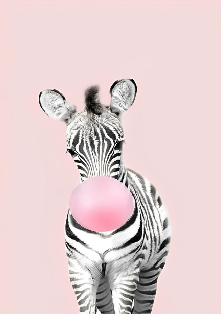Zebra met Belletje Diamond Painting