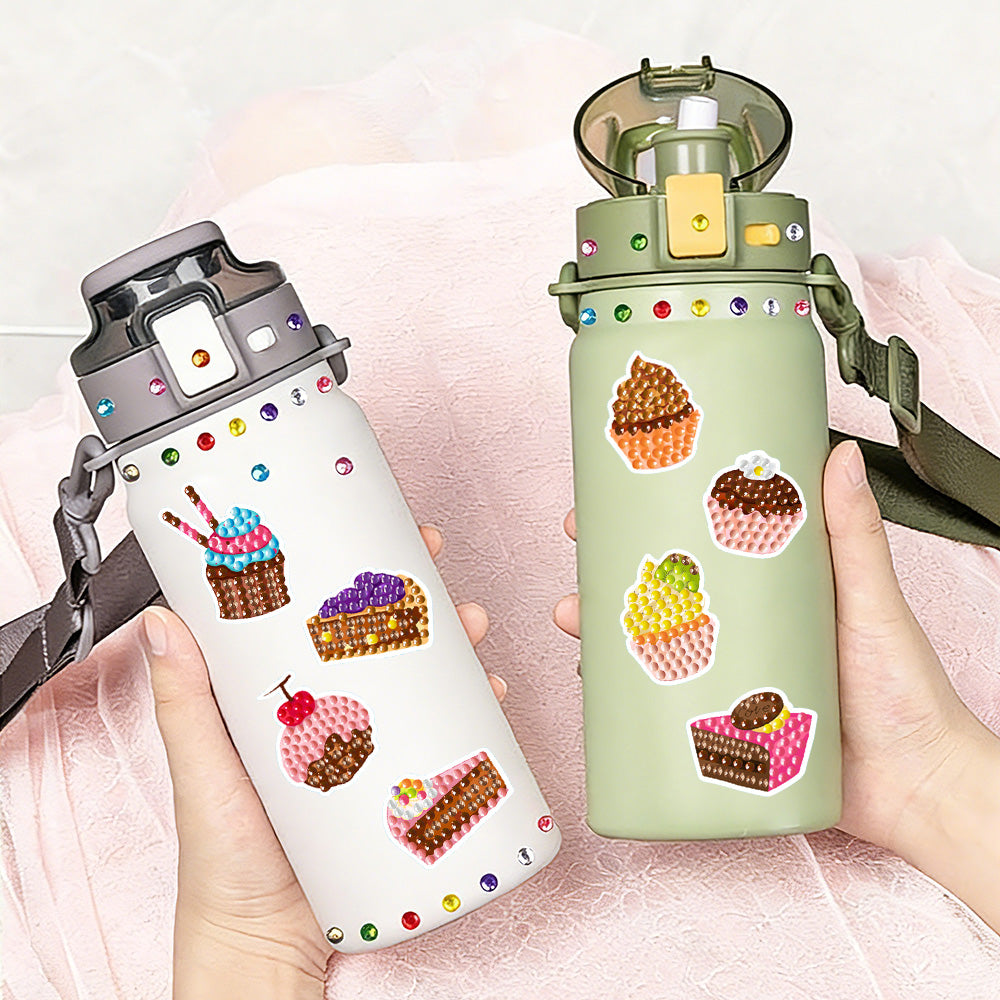 31 Stuks Heerlijke Taartjes in Verschillende Vormen Diamond Painting Stickers