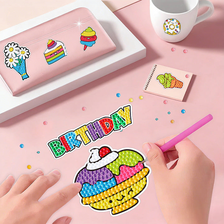 39 Stuks Happy Birthday Diamond Painting Stickers