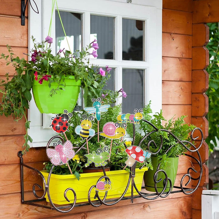 8 stuks Nuttige Insecten Diamond Painting Tuinstekers