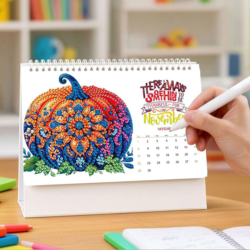2026 Bureaukalender Diamond Painting | Een Geweldig 2026