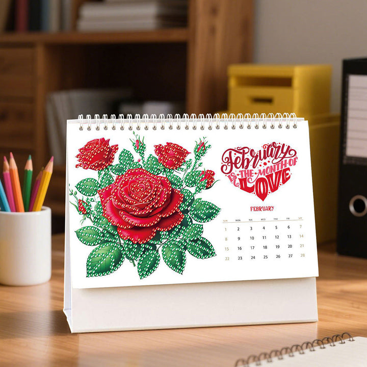 2026 Bureaukalender Diamond Painting | Een Geweldig 2026