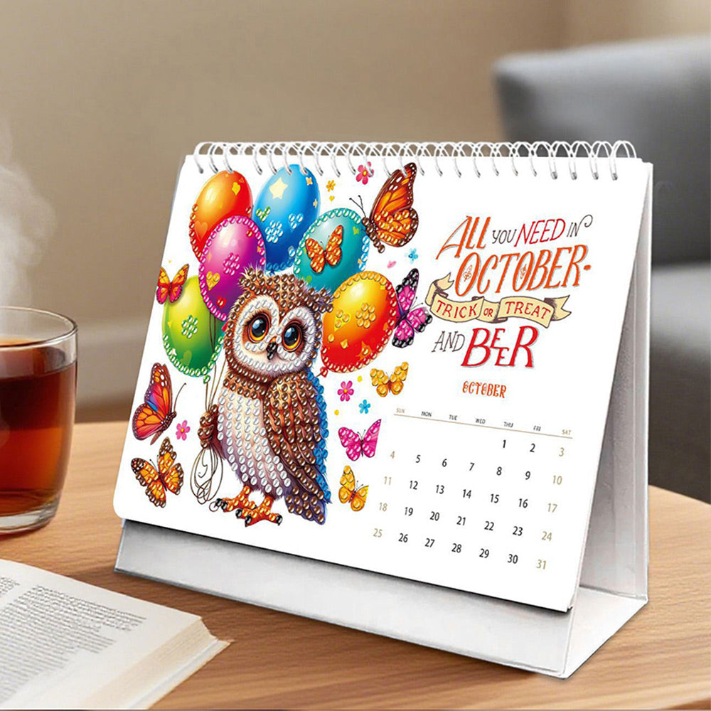 2026 Bureaukalender Diamond Painting | Een Geweldig 2026