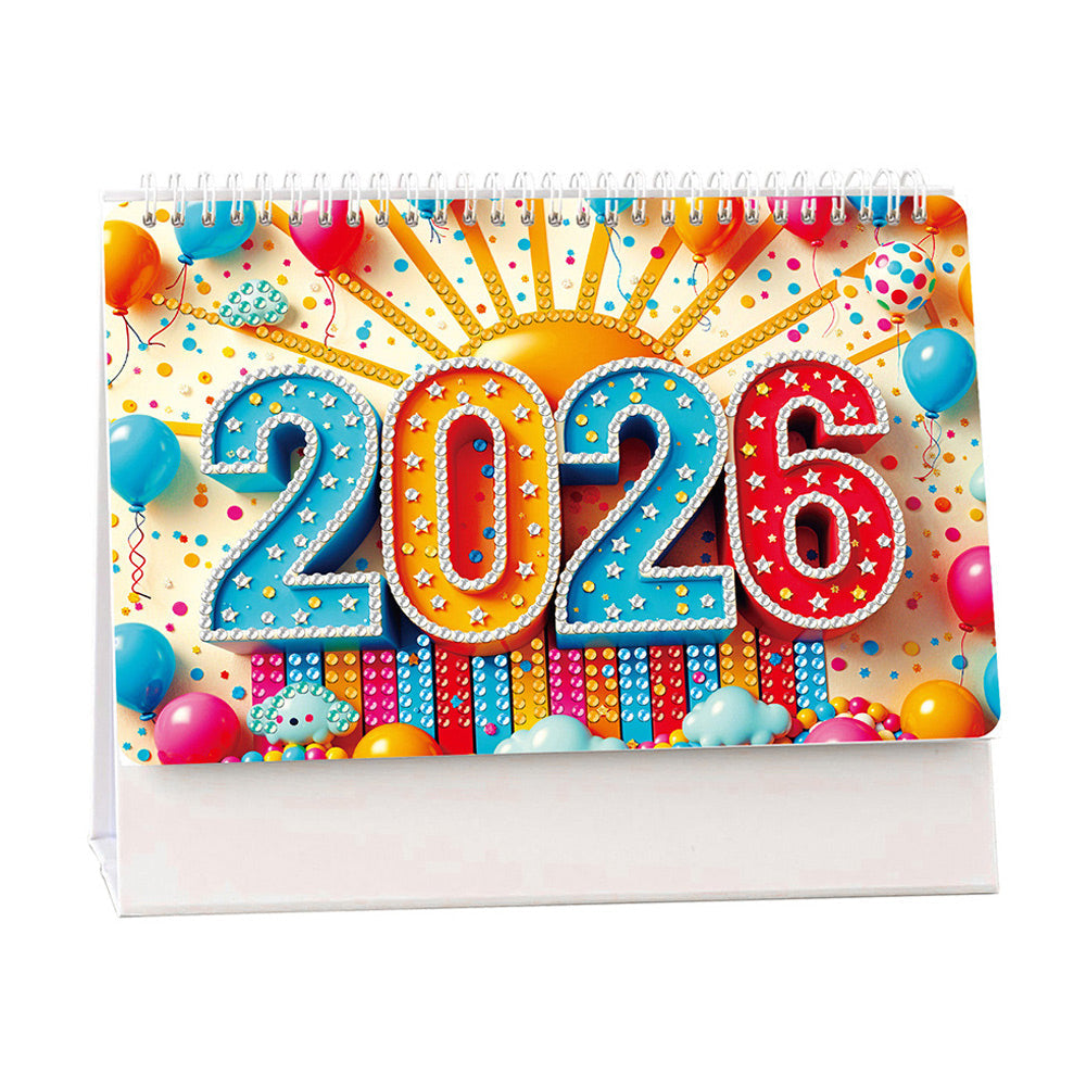 2026 Bureaukalender Diamond Painting | Een Geweldig 2026