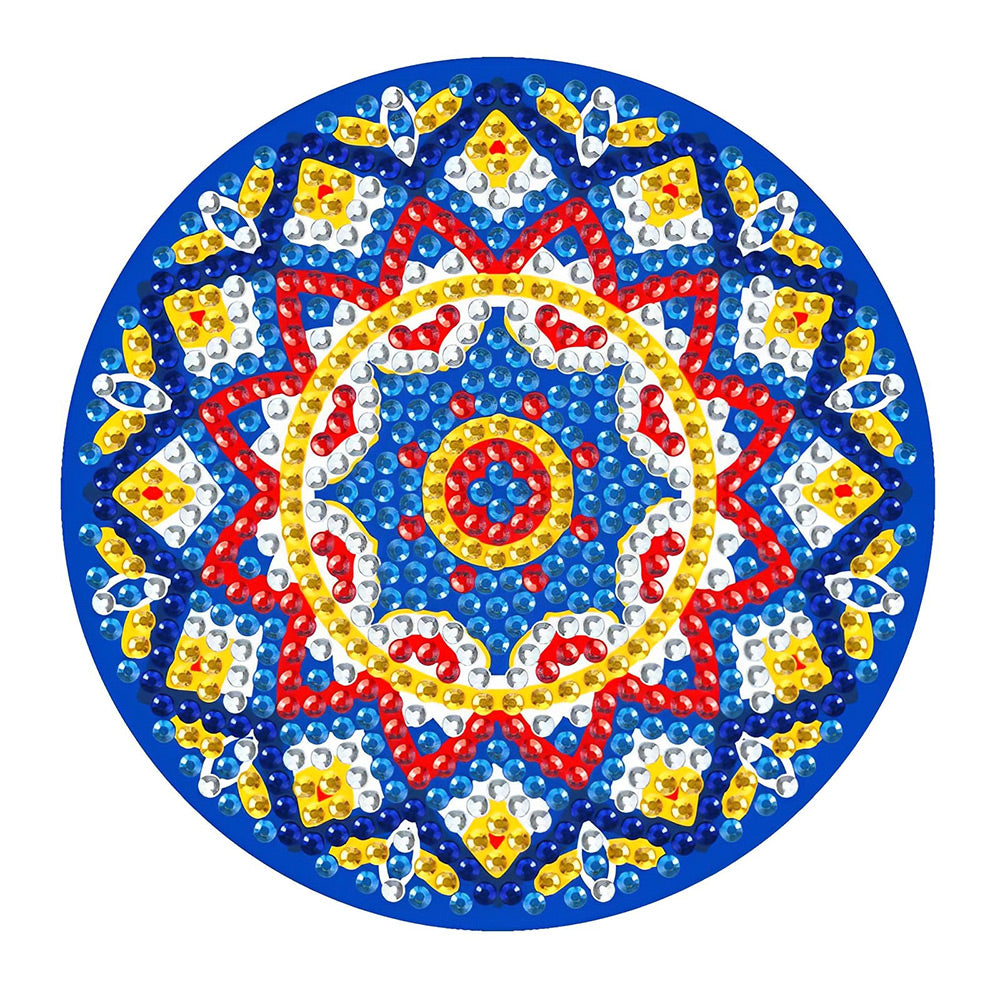 Mandala (met Licht) Diamond Painting Onderzetters 1/4 Stuks