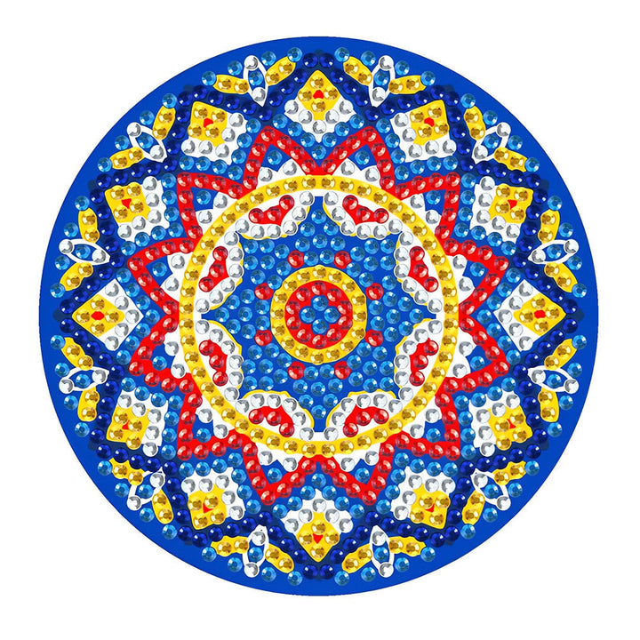 Mandala (met Licht) Diamond Painting Onderzetters 1/4 Stuks