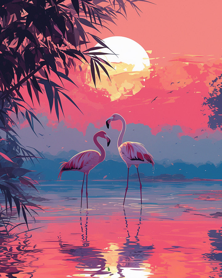 Flamingo Diamond Painting DPLOMAYL327