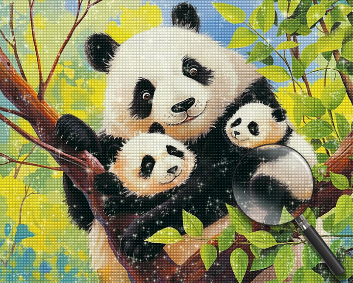 Panda Diamond Painting DPLOMAYW470