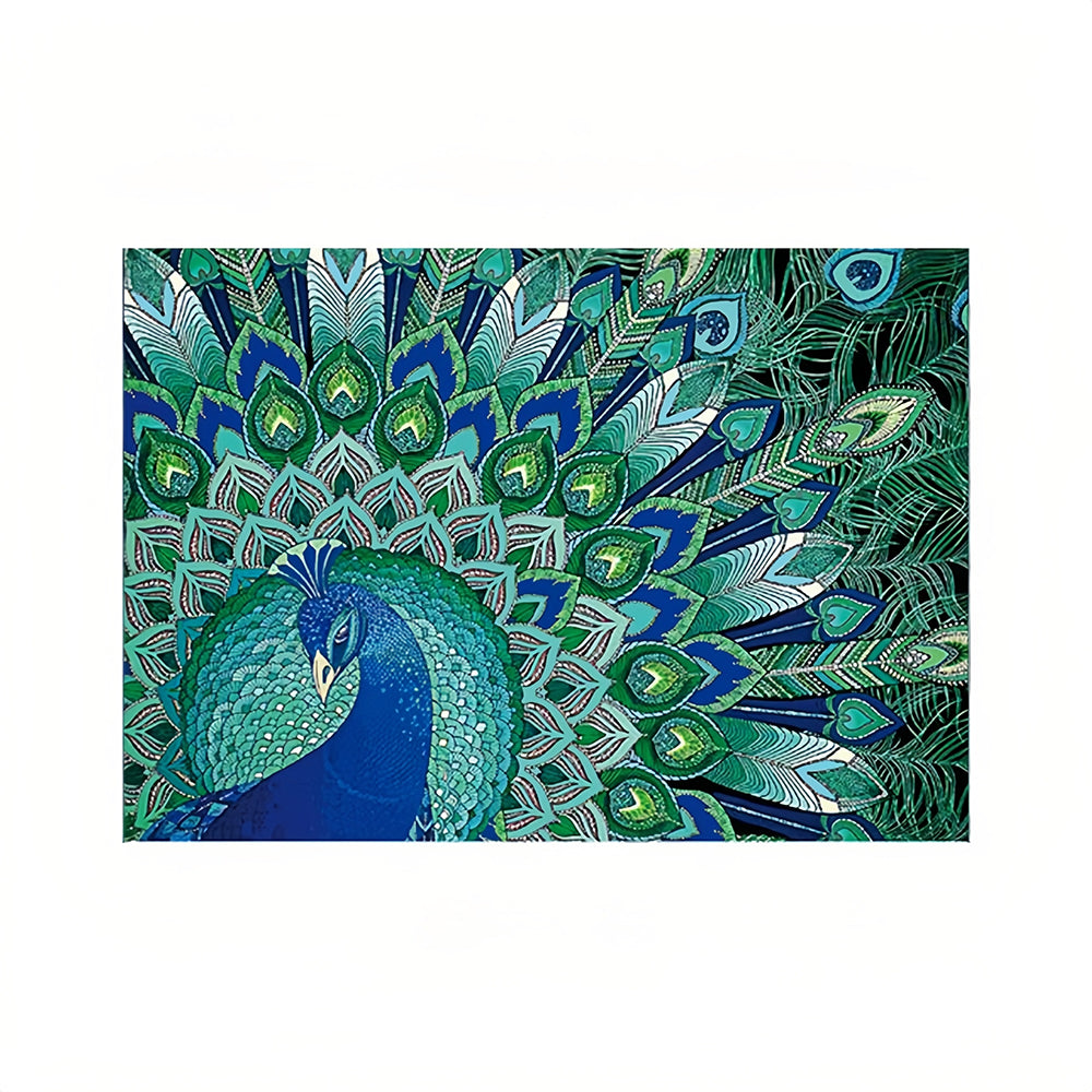 Groene Pauw Speciaal Gevormde Boren Diamond Painting