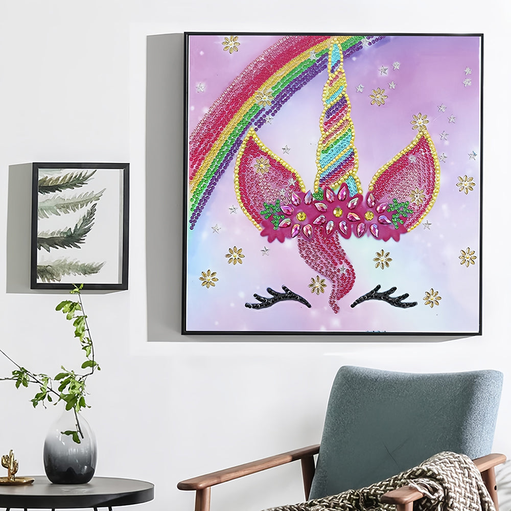 Regenboog Eenhoorn Speciaal Gevormde Boren Diamond Painting