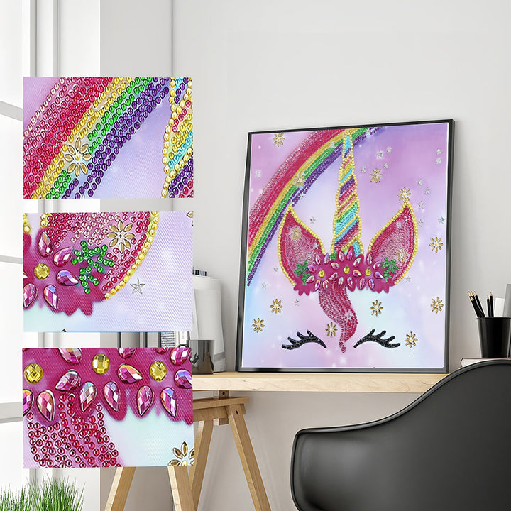 Regenboog Eenhoorn Speciaal Gevormde Boren Diamond Painting