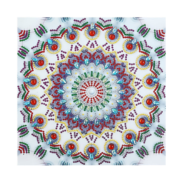 Ijs Blauwe Mandala Speciaal Gevormde Boren Diamond Painting