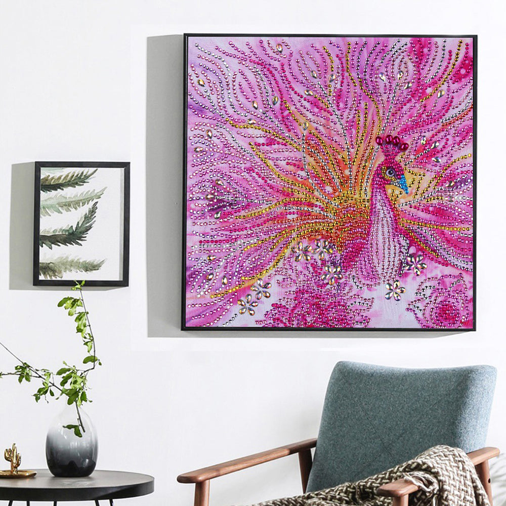 Roze Telefoon Speciaal Gevormde Boren Diamond Painting