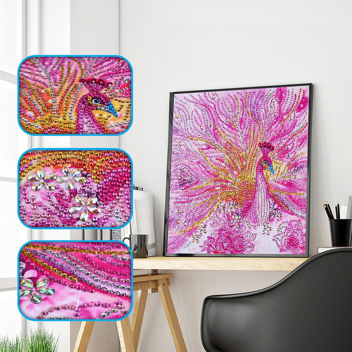 Roze Telefoon Speciaal Gevormde Boren Diamond Painting