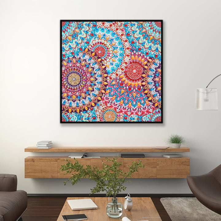 Paardebloem Mandala Speciaal Gevormde Boren Diamond Painting