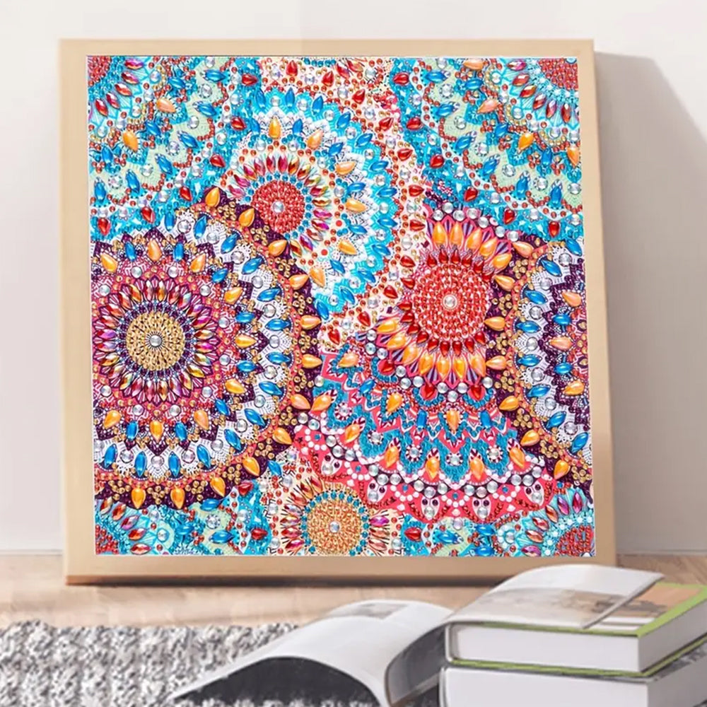 Paardebloem Mandala Speciaal Gevormde Boren Diamond Painting