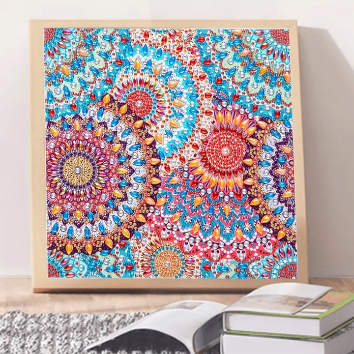 Paardebloem Mandala Speciaal Gevormde Boren Diamond Painting