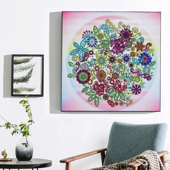 Kleine Lentebloemen Speciaal Gevormde Boren Diamond Painting