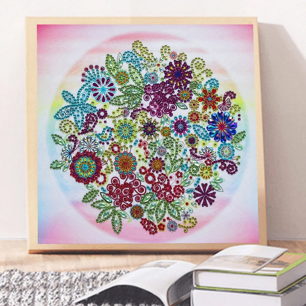 Kleine Lentebloemen Speciaal Gevormde Boren Diamond Painting