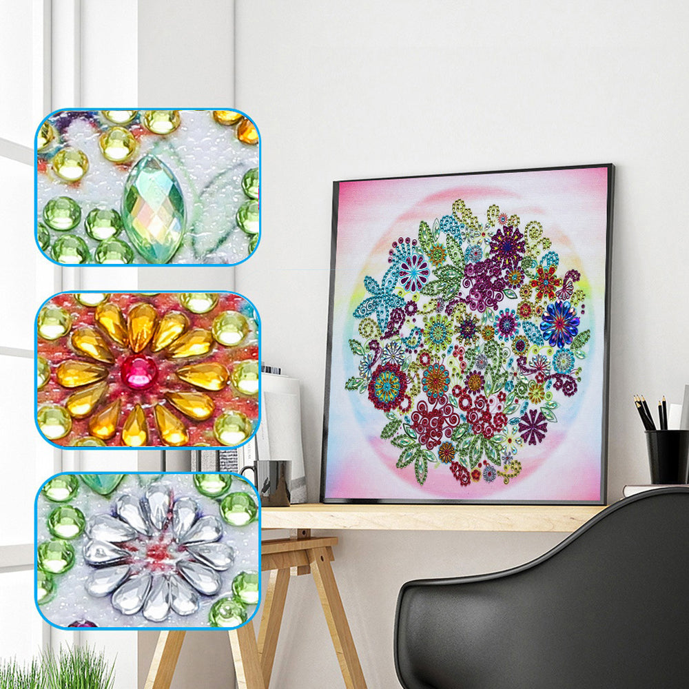 Kleine Lentebloemen Speciaal Gevormde Boren Diamond Painting