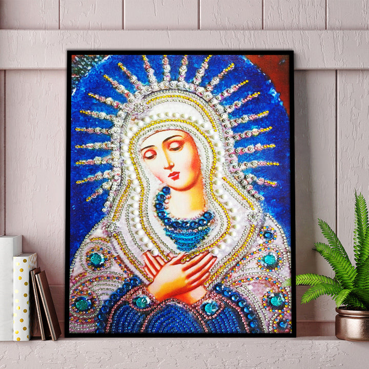 Onze-Lieve-Vrouw van het Licht Speciaal Gevormde Boren Diamond Painting