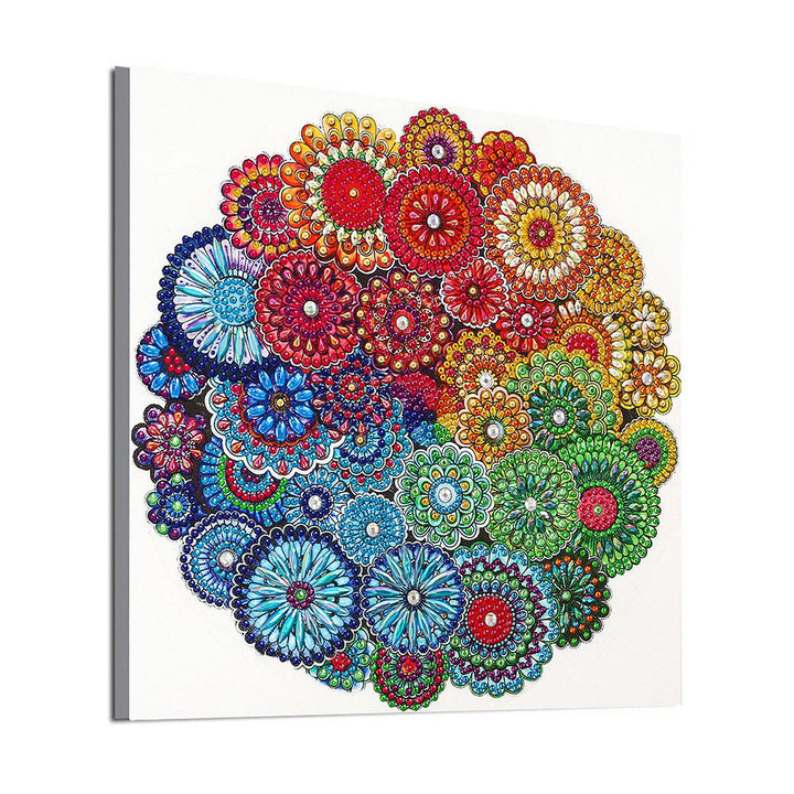 Regenboog Mandala Speciaal Gevormde Boren Diamond Painting