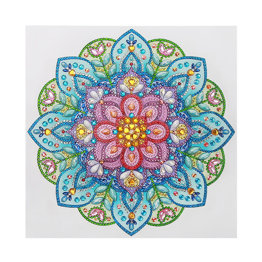 Groene Mandala Bloem Speciaal Gevormde Boren Diamond Painting