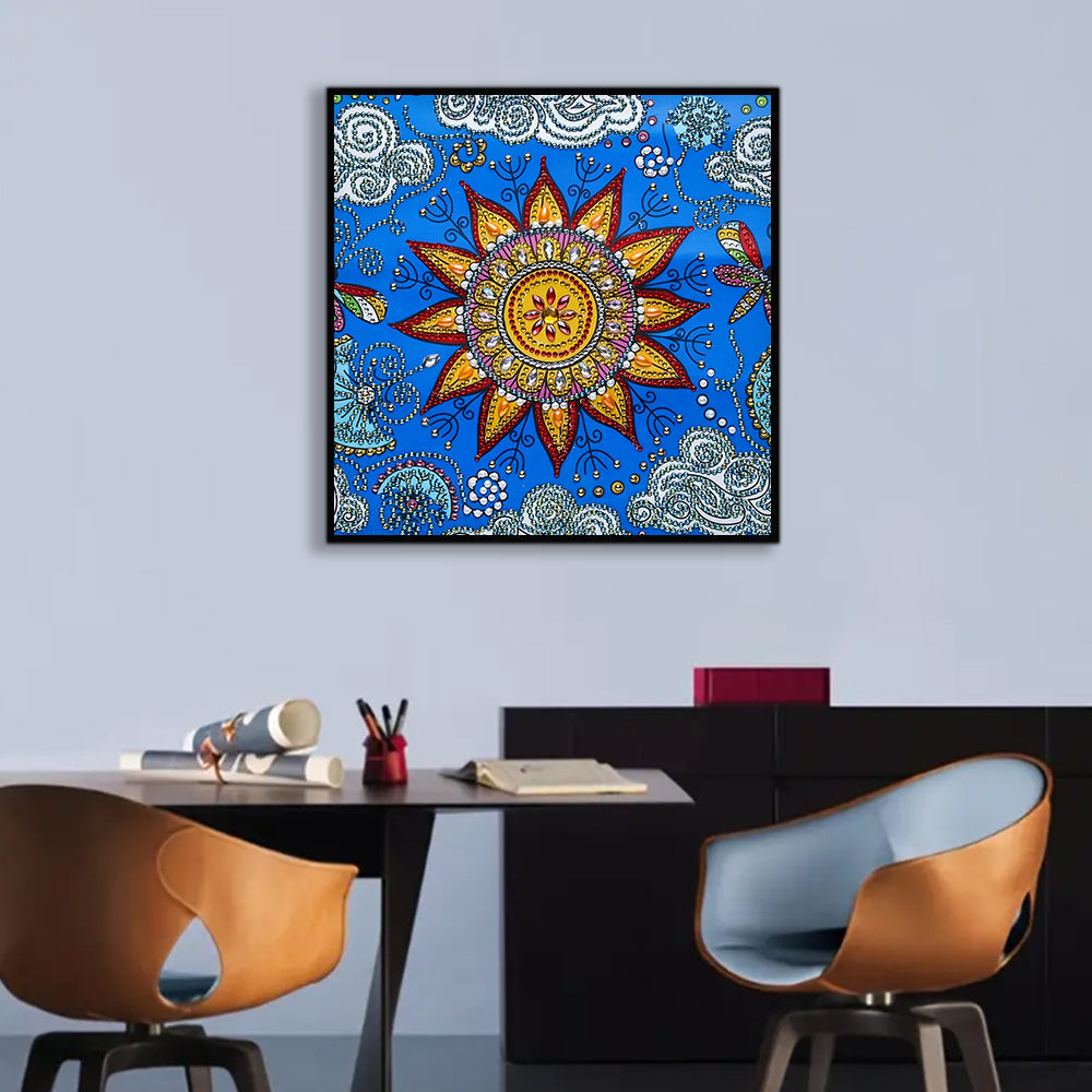 Gouden Ster Mandala Speciaal Gevormde Boren Diamond Painting