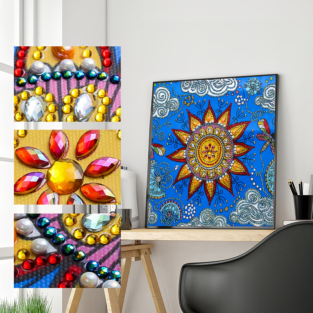 Gouden Ster Mandala Speciaal Gevormde Boren Diamond Painting