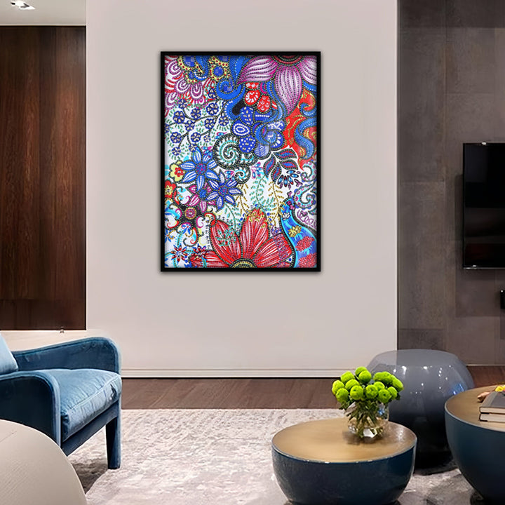 Diverse Bloemen Speciaal Gevormde Boren Diamond Painting