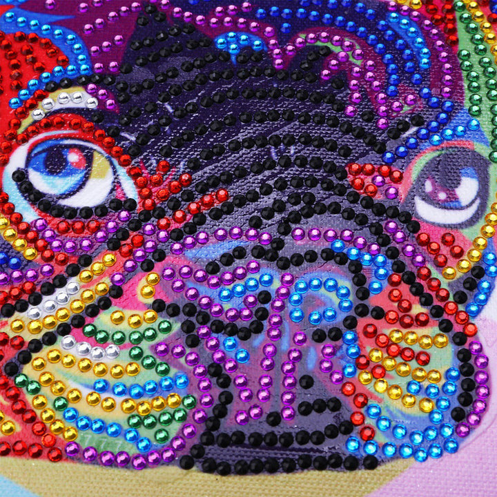 Franse Bulldog Speciaal Gevormde Boren Diamond Painting