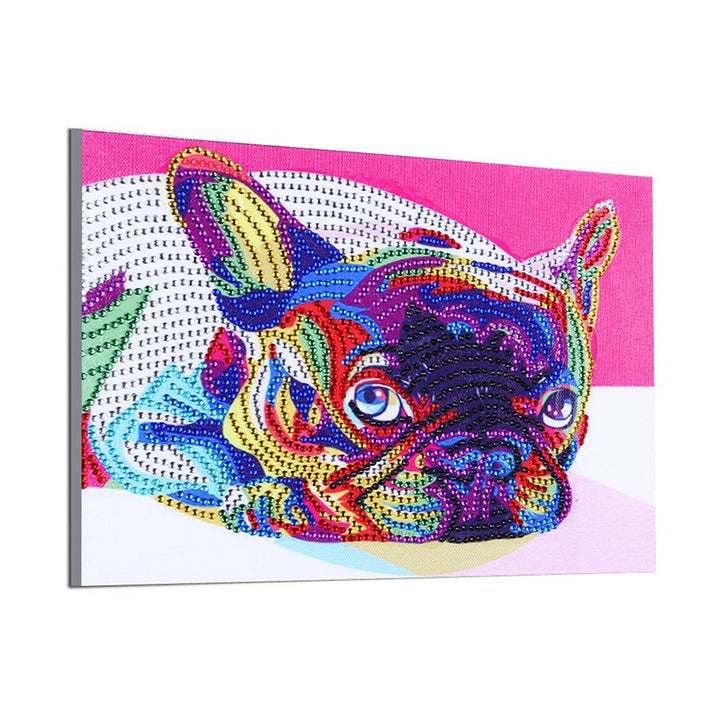 Franse Bulldog Speciaal Gevormde Boren Diamond Painting